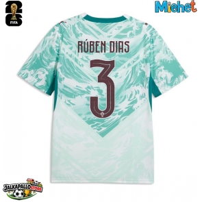 Portugali Ruben Dias #3 Vieraspaita MM-kisat 2026 Lyhythihainen